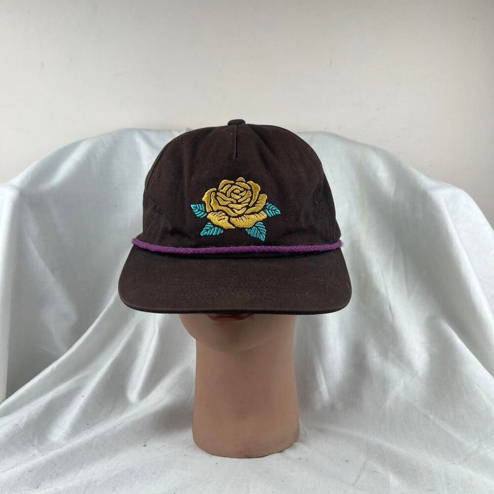 Howler Bros Brown Embroidered Rose Cap